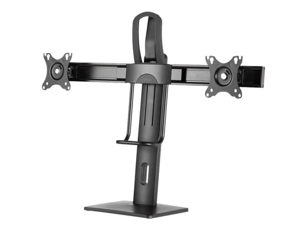 DELTACO Office ARM-0311 - Ställ - för 2 LCD-bildskärmar - svart - skärmstorlek: 17"-32" - fristående Svart