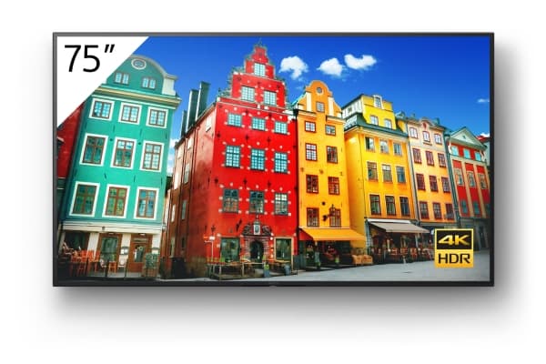 Sony FW-75BZ30J, 190,5 cm (75"), IPS, 3840 x 2160 piksler, 440 cd/m², 4K Ultra HD, Direct-LED