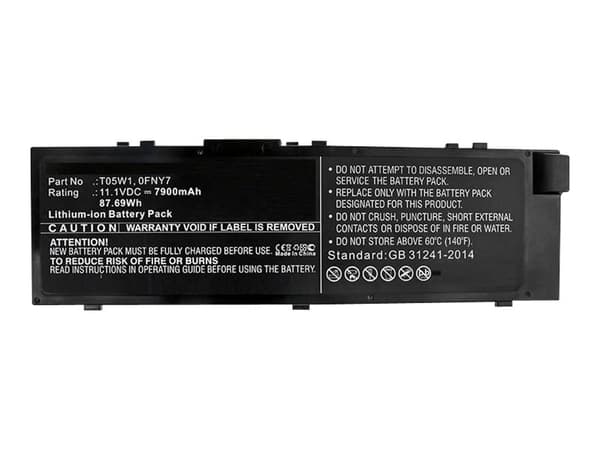 CoreParts - Batteri til bærbar PC (tilsvarer: Dell RDYCT, Dell 0FNY7, Dell 451-BBSE, Dell 451-BBSB, Dell TWCPG, Dell MFKVP, Dell GR5D3, Dell T05W1, D
