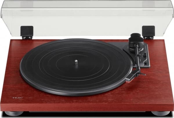 TEAC TN-180BT-A3, Hihnakäyttöinen levysoitin, Puoliautomaattinen, Musta, Kirsikka, MDF-levy, Muovi, 33 1/3,45,78 RPM