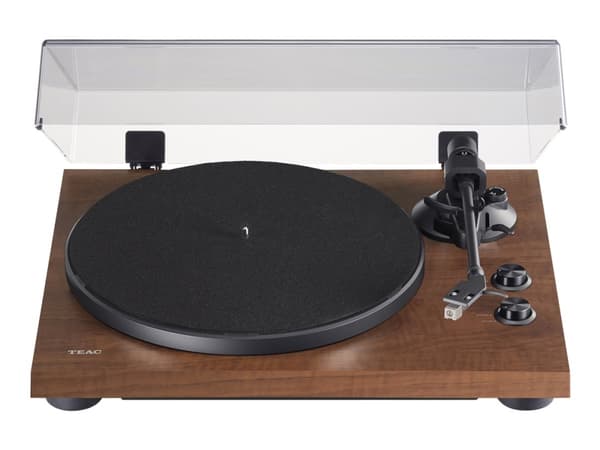 TEAC TN-280BT-A3/B, Hihnakäyttöinen levysoitin, Ohje, Saksanpähkinä, Alumiini, 33,45 RPM