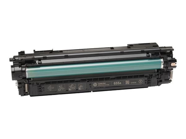 HP 655A alkuperäinen keltainen LaserJet-värikasetti, 10500 sivua, Keltainen, 1 kpl