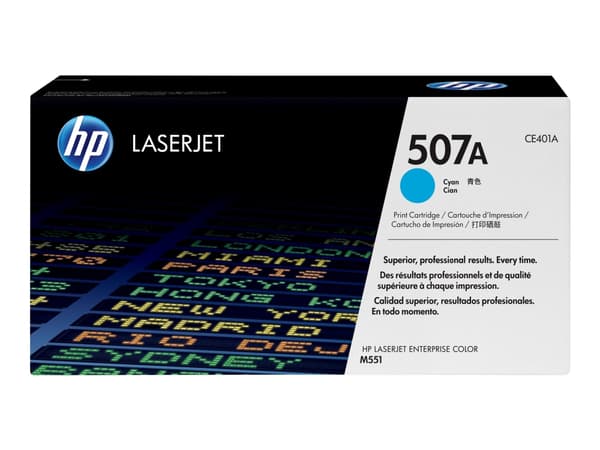 Lasertoner hp 507a ce401a, 6 000 sidor, cyan