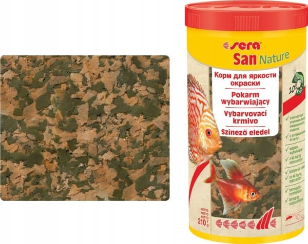 San Nature 1000 ml, flak - premium fargeforbedrende mat