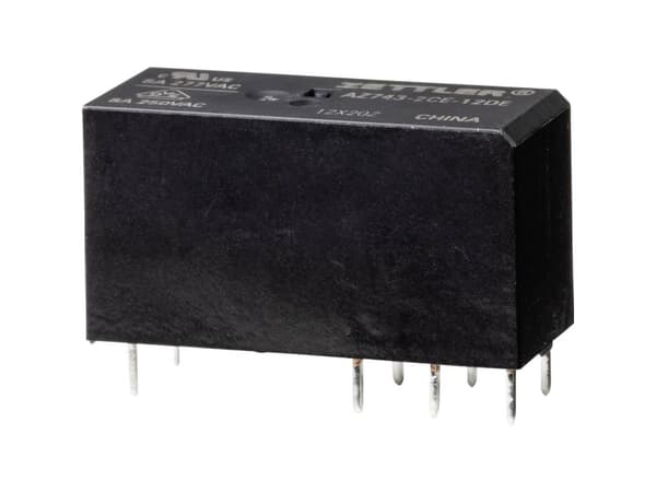 Zettler Electronics AZ743-2CE-12DE Powerrelæ 12 V/DC 8 A 1 stk