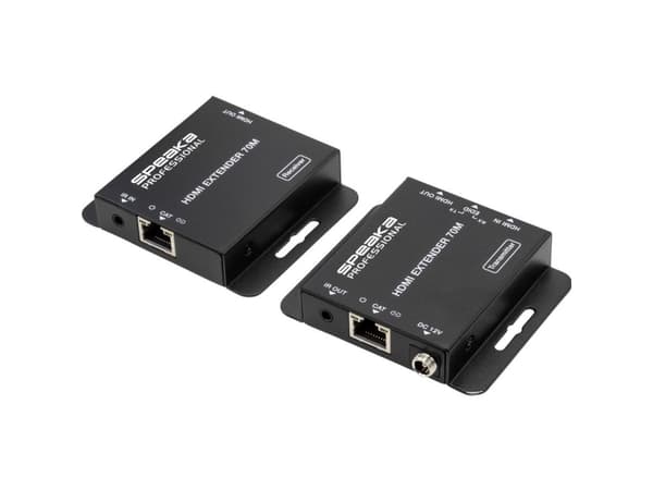 SpeaKa Professional SP-HDE-200 HDMI® HDMI-forlenger via nettverkskabel RJ45 70 m (SP-9424396)