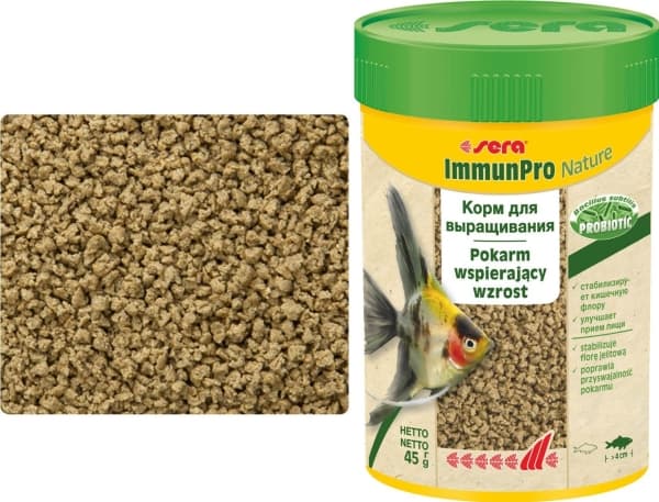 Sera ImmunPro Nature 100 ml - frilevande foder för fiskar över 4 cm