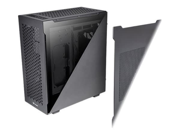 Thermaltake CA-1T4-00M1WN-02, Midi Tower, PC, Musta, ATX, mikro ATX, Mini-ITX, SPCC, 17 cm musta