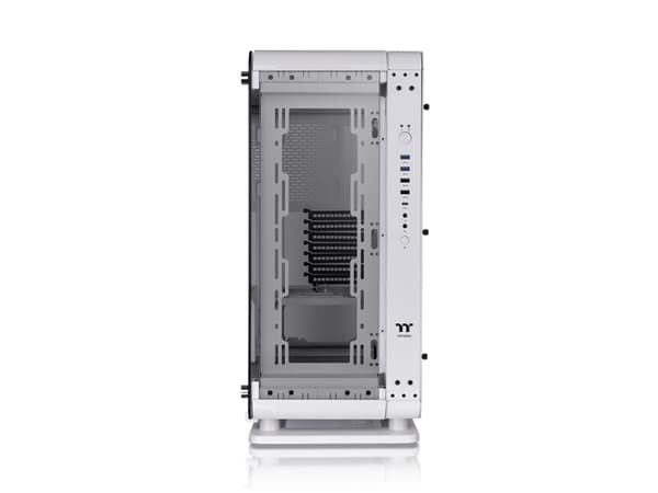 Thermaltake Core P6 TG Snow - Mid tower - SSI CEB - sidepanel med vindu (herdet glass) - ingen strømforsyning (PS/2) - hvit - USB/lyd