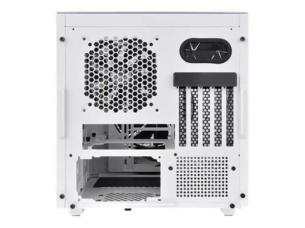 Thermaltake Divider 200 TG Air Snow - Micro case - micro ATX - sidepanel med vindu (herdet glass) - ingen strømforsyning (PS/2) - hvit - USB/lyd