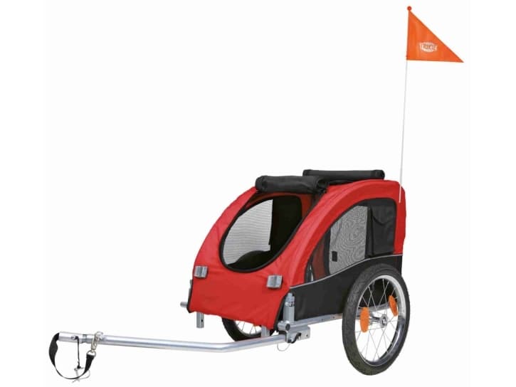 Trixie Bicycle Trailer 45 × 48 × 74 cm, red and black