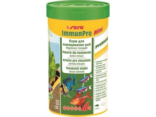Sera ImmunPro Mini Nature 250 ml - fritt levande foder för fiskar under 4 cm