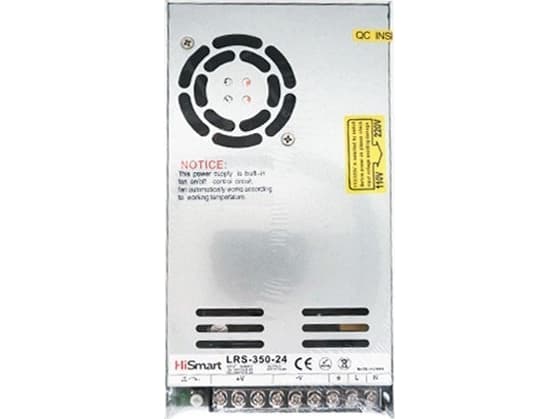 MEAN WELL LRS-350-24, 350,4 W, 90 -264 V, 47 - 63 hz, 16 ms, 88%, Överspänning, Överhettning, Överbelastning