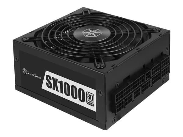 SilverStone SX1000-LPT - Strømforsyning (intern) - ATX12V 2.4/ SFX-L - 80 PLUS Platinum - AC 90-264 V - 1000 Watt - aktiv PFC - lajittelu