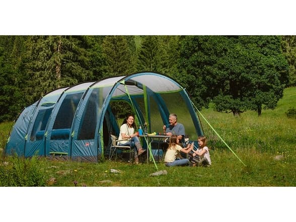 Coleman Pines. Anzahl der Schlafplätze: 4 Person(en), Rahmentyp: Festrahmen, Gesamtfläche: 13,44 m². Typ: Tunnelzelt, Zweck: Camping, Färbung: Monoch