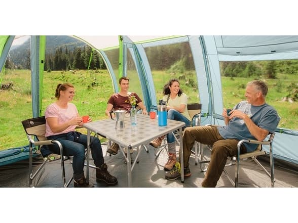 Coleman Pines. Anzahl der Schlafplätze: 4 Person(en), Rahmentyp: Festrahmen, Gesamtfläche: 13,44 m². Typ: Tunnelzelt, Zweck: Camping, Färbung: Monoch