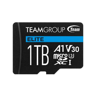 Team ELITE A1 - Flashminnekort (SD-adapter inkludert) - 1 TB - A1 / Video Class V30 / UHS-I U3 - microSDXC