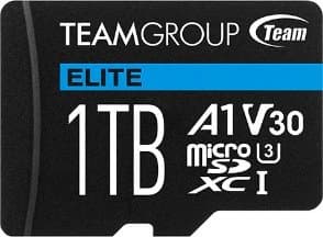 Team ELITE A1 - Flashminnekort (SD-adapter inkludert) - 1 TB - A1 / Video Class V30 / UHS-I U3 - microSDXC
