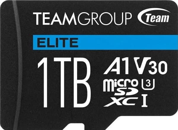 Team ELITE A1 - Flashminnekort (SD-adapter inkludert) - 1 TB - A1 / Video Class V30 / UHS-I U3 - microSDXC