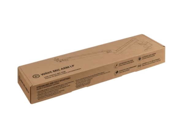 Elgato Wave Mic Arm LP, For kringkastingsmikrofoner, Skrivebordsmontering, Sort, Metall, 1,69 kg, 2,15 kg