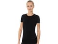 Miniatyrbilde 1 av 3: Brubeck SS00970A Kortermet T-skjorte for kvinner COMFORT COTTON svart S