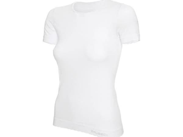 Brubeck SS00970A kortärmad T-shirt för damer COMFORT COTTON vit M