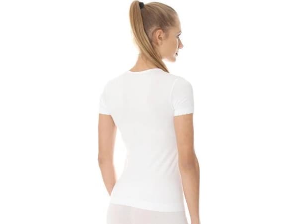 Brubeck SS00970A kortärmad T-shirt för damer COMFORT COTTON vit M