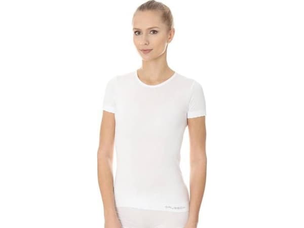Brubeck SS00970A kortärmad T-shirt för damer COMFORT COTTON vit M