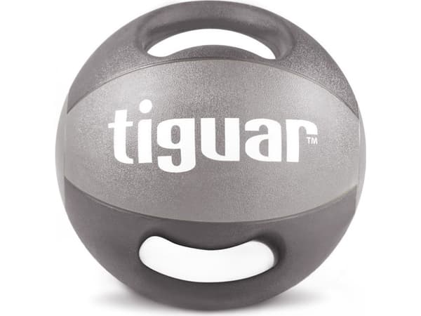 Tiguar lääkintäpallo kahvoilla harmaa 8 kg (TI-PLU008)