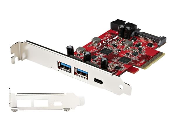 StarTech.com 5-Port USB PCIe Card, 10Gbps USB 3.1 Gen 2 PCIe Card w/ 1x USB-C & 2x USB-A, 1x 2 Port IDC (Internal 5Gbps USB Header Expansion), USB C