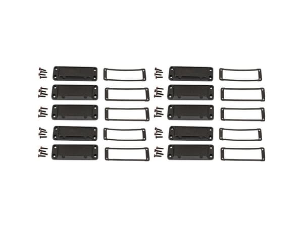 Hammond Electronics Endeplade Aluminium Sort (L x B x H) 16 x 87 x 31 mm 10 stk