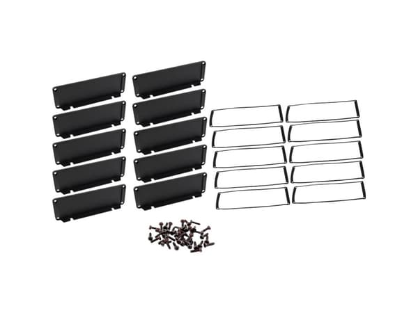 Hammond Electronics Endeplade Aluminium Sort (L x B x H) 16 x 168.50 x 56.90 mm 10 stk