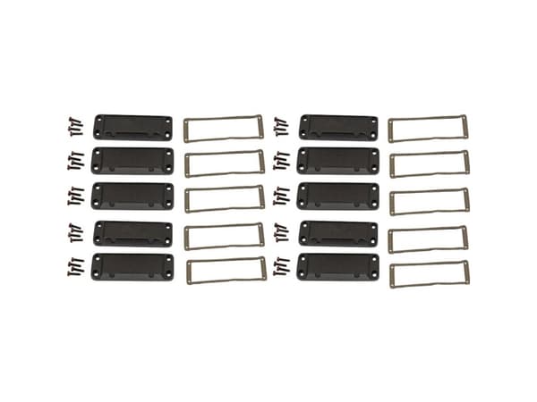 Hammond Electronics Endeplade Aluminium Sort (L x B x H) 16 x 87 x 31 mm 10 stk