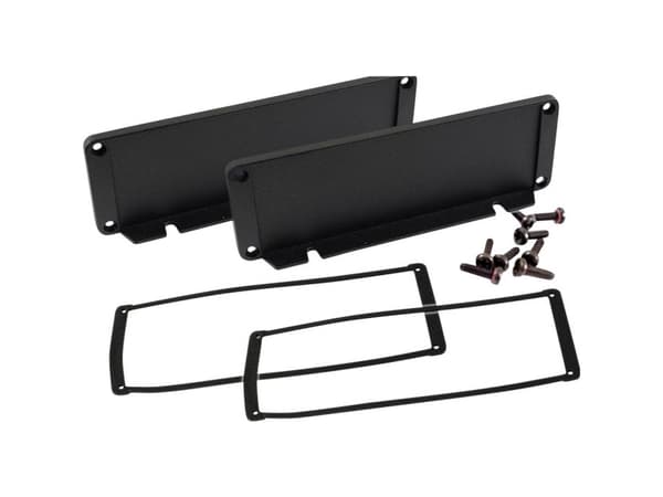 Hammond Electronics Endeplade Aluminium Sort (L x B x H) 16 x 168.50 x 56.90 mm 1 stk