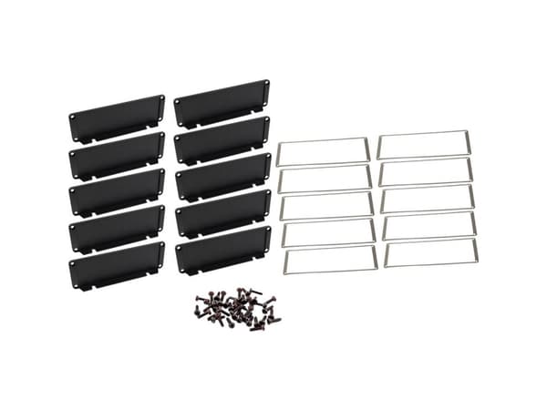 Hammond Electronics Endeplade Aluminium Sort (L x B x H) 16 x 169 x 57 mm 10 stk