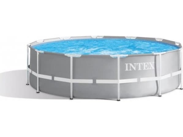 Intex 26716, 8592 l, Pool med ram, Vuxen och barn, Stege, Blå, Grå, 40,8 kg