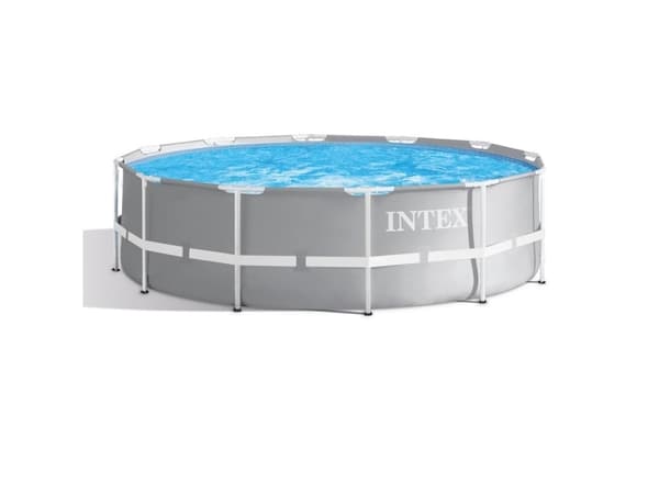 Intex 26716, 8592 l, Pool med ram, Vuxen och barn, Stege, Blå, Grå, 40,8 kg