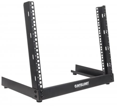 Intellinet 714747, Frittstående hylle, 12U, 3,4 kg, Sort