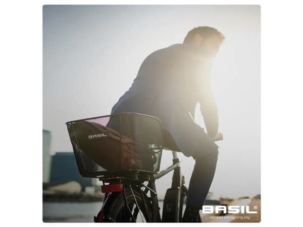 Basil Icon M, Bak, Cykelkorg, Stål, Svart, 26 l, 400 mm