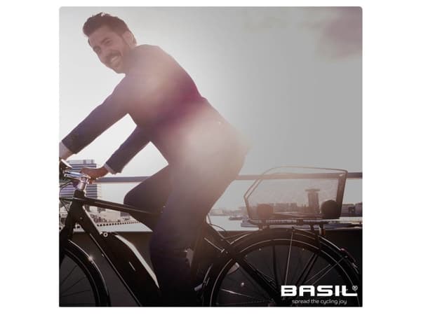 Basil Icon M, Bak, Cykelkorg, Stål, Svart, 26 l, 400 mm