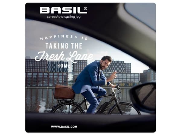 Basil Icon M, Bak, Cykelkorg, Stål, Svart, 26 l, 400 mm