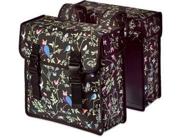 Basil city tuplakassi WANDERLUST DOUBLE BAG 35L, hihnakiinnitys, vedenpitävä polyesteri, musta (BAS-17642)