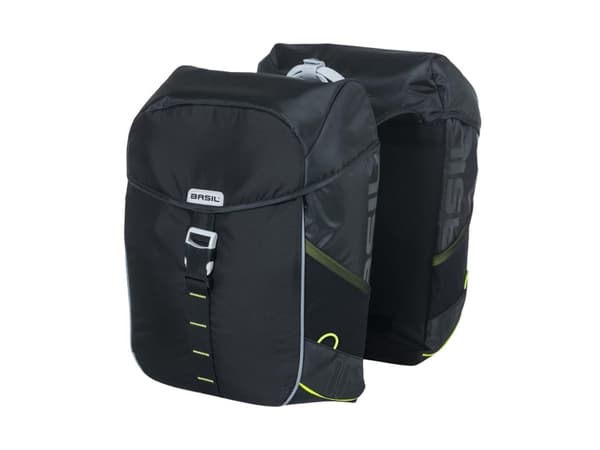 Basil Miles, Bakre, Sykkelveske, Polyester, Sort, 34 l, 10 kg