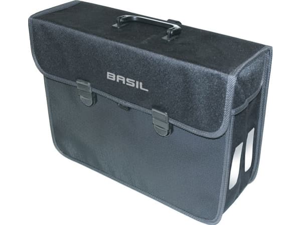 Basil Malaga XL, Bakre, Sykkelveske, Polyester, Sort, 17 l, 5 kg