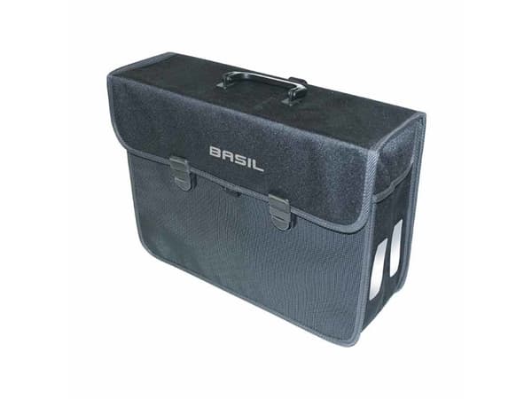 Basil Malaga XL, Bakre, Sykkelveske, Polyester, Sort, 17 l, 5 kg