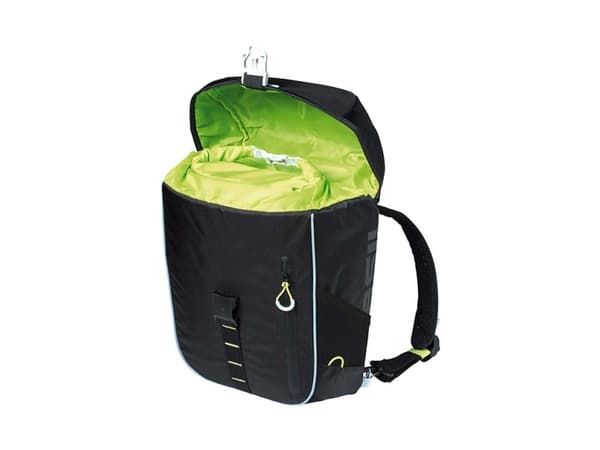 Basil Miles, Bakre, Sykkelveske, Polyester, Svart, 17 l, 5 kg