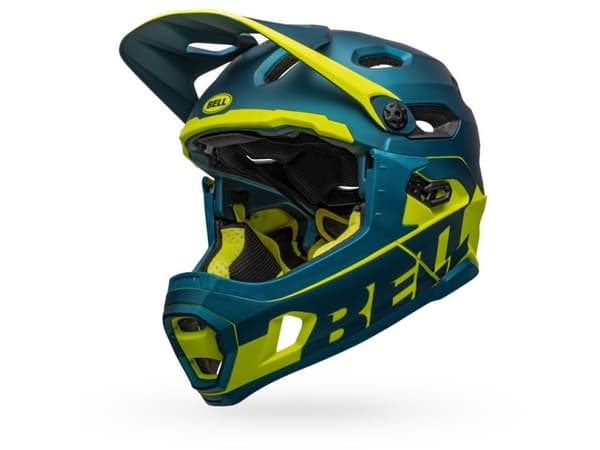 Bell Helmets Super DH MIPS, Umpikypärä, In-mold -valmistus, Kypärän visiiri, Matta