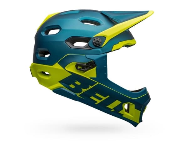 Bell Helmets Super DH MIPS, Umpikypärä, In-mold -valmistus, Kypärän visiiri, Matta