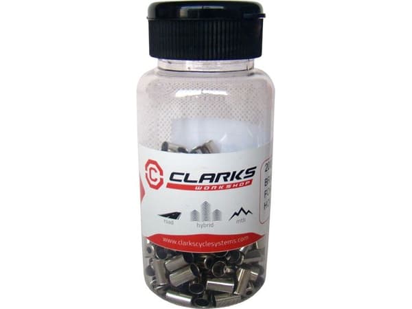Clarks Brake Ytre End CX15DP Aluminium CNC Sølv boks på 200 (CLA-CX15DP200)