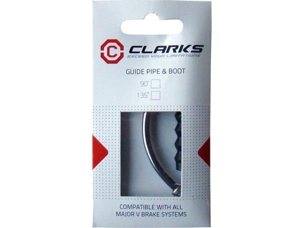 Clarks Bremserør for V-brems CX24, aluminium, 135 grader + gummipakninger, pakke med 50 stk.